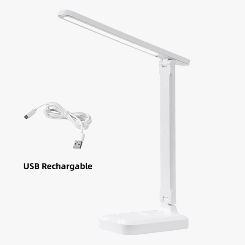 Lampe de Table pliable Led lampe de bureau 3 types réglable en continu tactile chevet lecture Protection des yeux veilleuse USB rechargeable