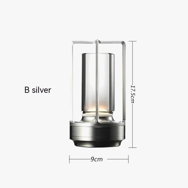 lampe de table rechargeable avec gradation d'atmosphère pour restaurant et bar