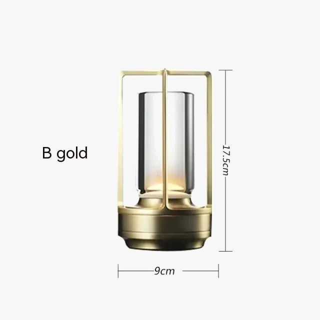 lampe de table rechargeable avec gradation d'atmosphère pour restaurant et bar