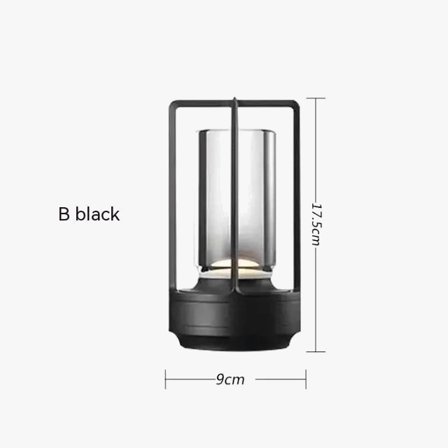lampe de table rechargeable avec gradation d'atmosphère pour restaurant et bar