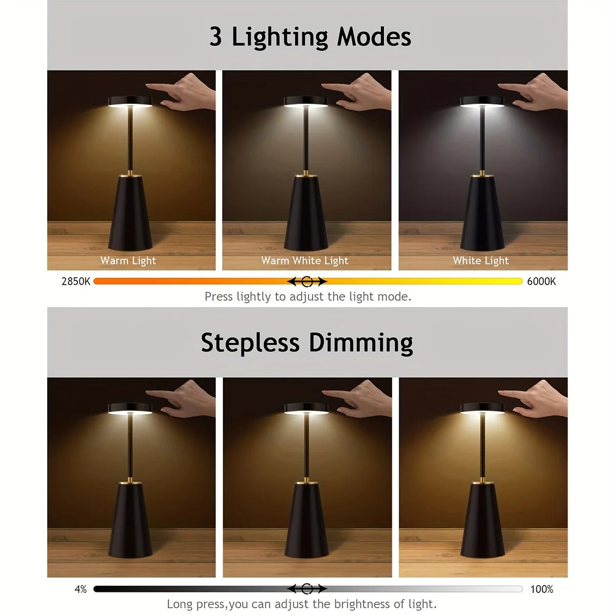 Lampe de Table tactile sans fil