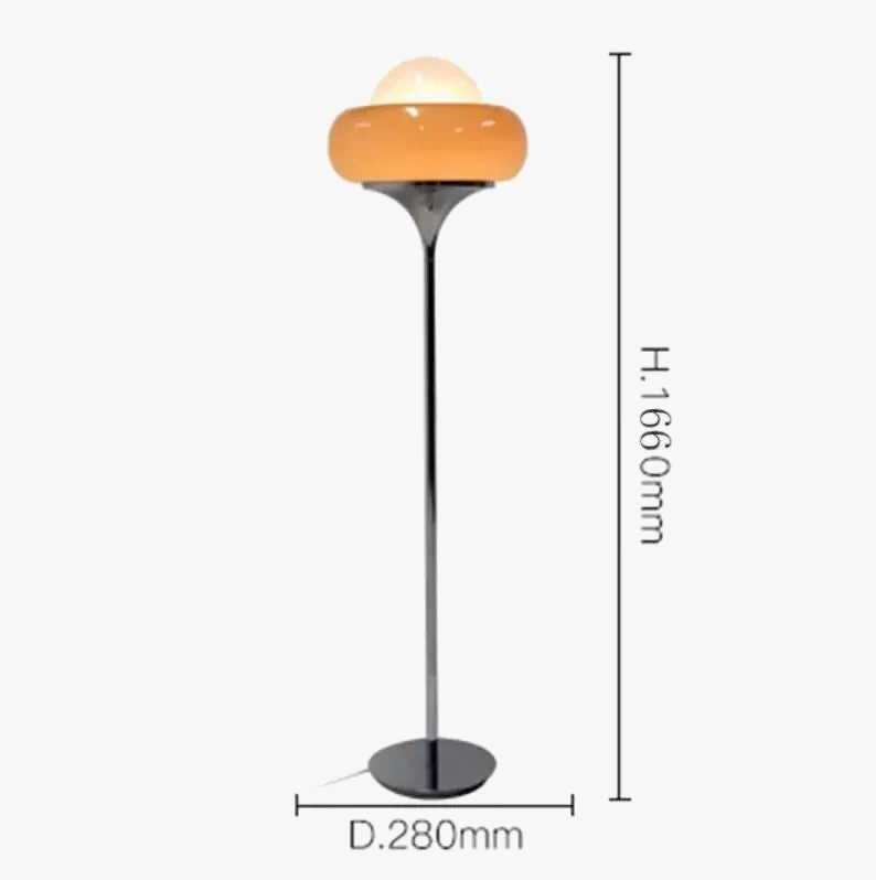 lampe de table vintage style bauhaus en forme de tarte aux œufs