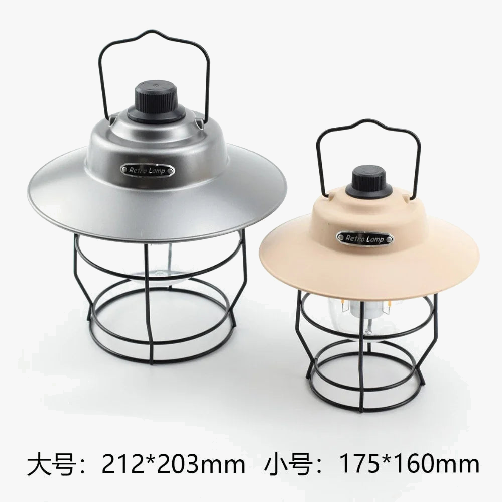 lampe de tente rétro portable pour camping et randonnée