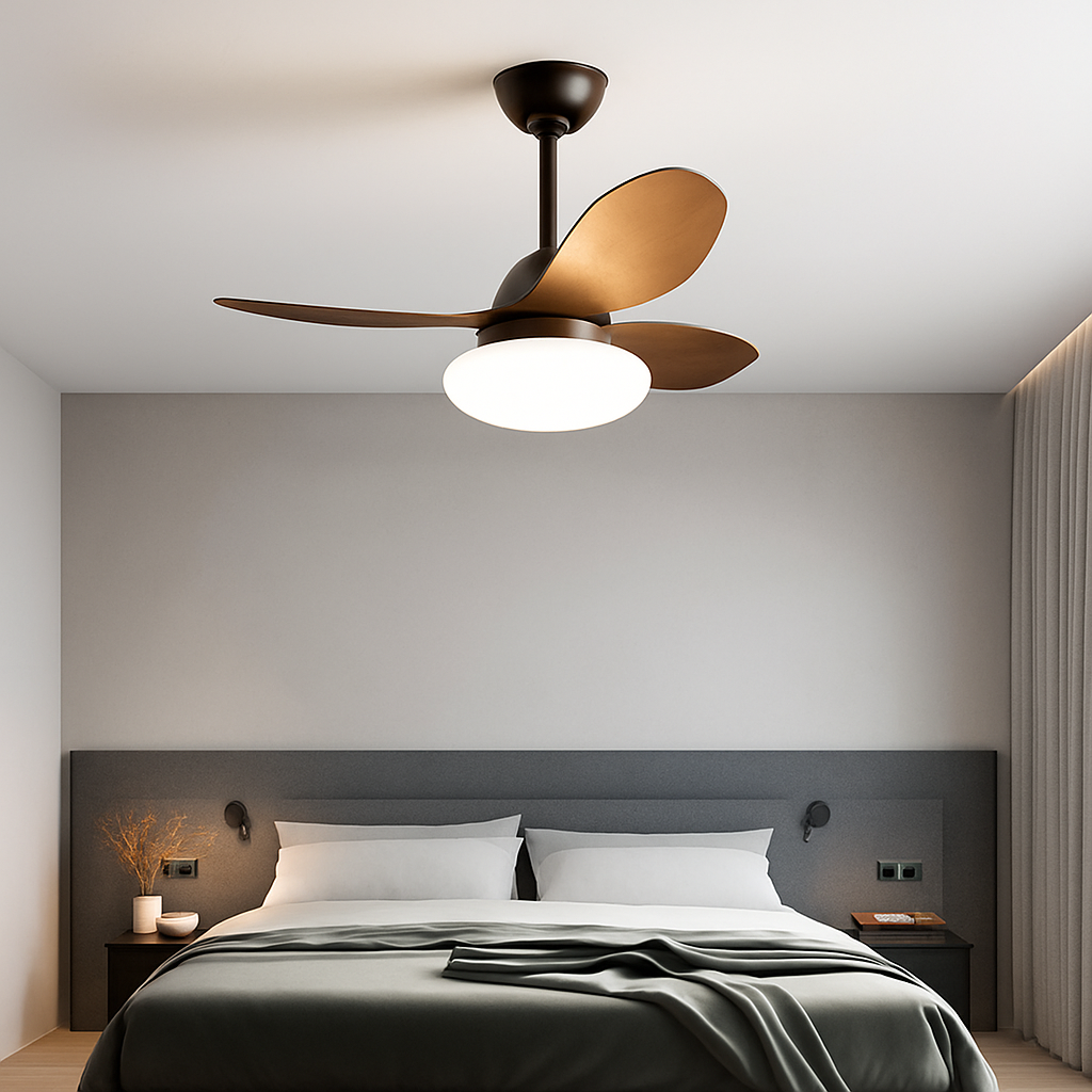 lampe de ventilateur nordique silencieuse et moderne pour restaurant