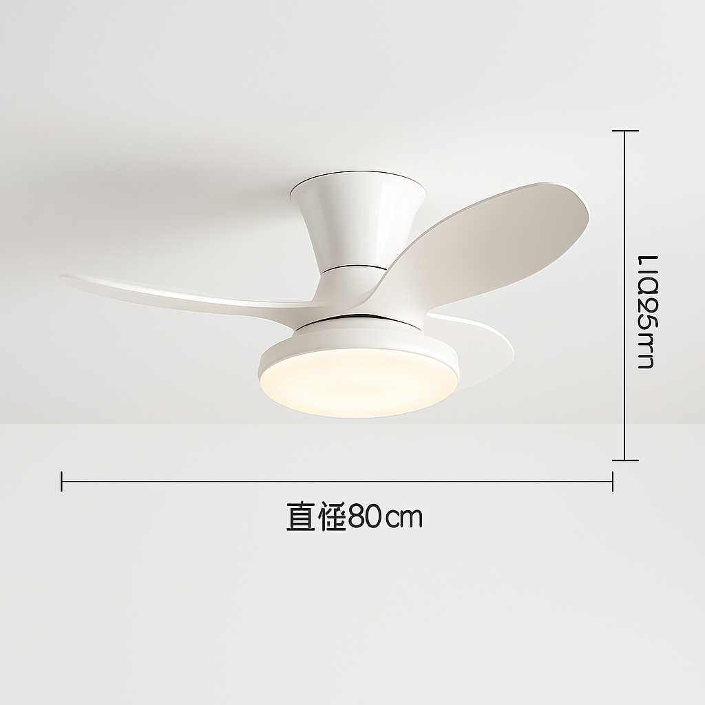 lampe de ventilateur nordique silencieuse et moderne pour restaurant