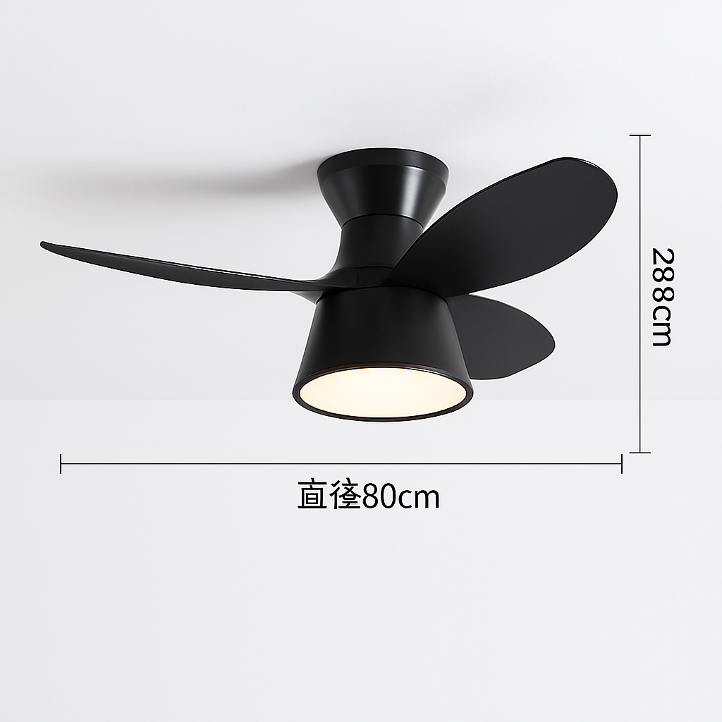lampe de ventilateur nordique silencieuse et moderne pour restaurant