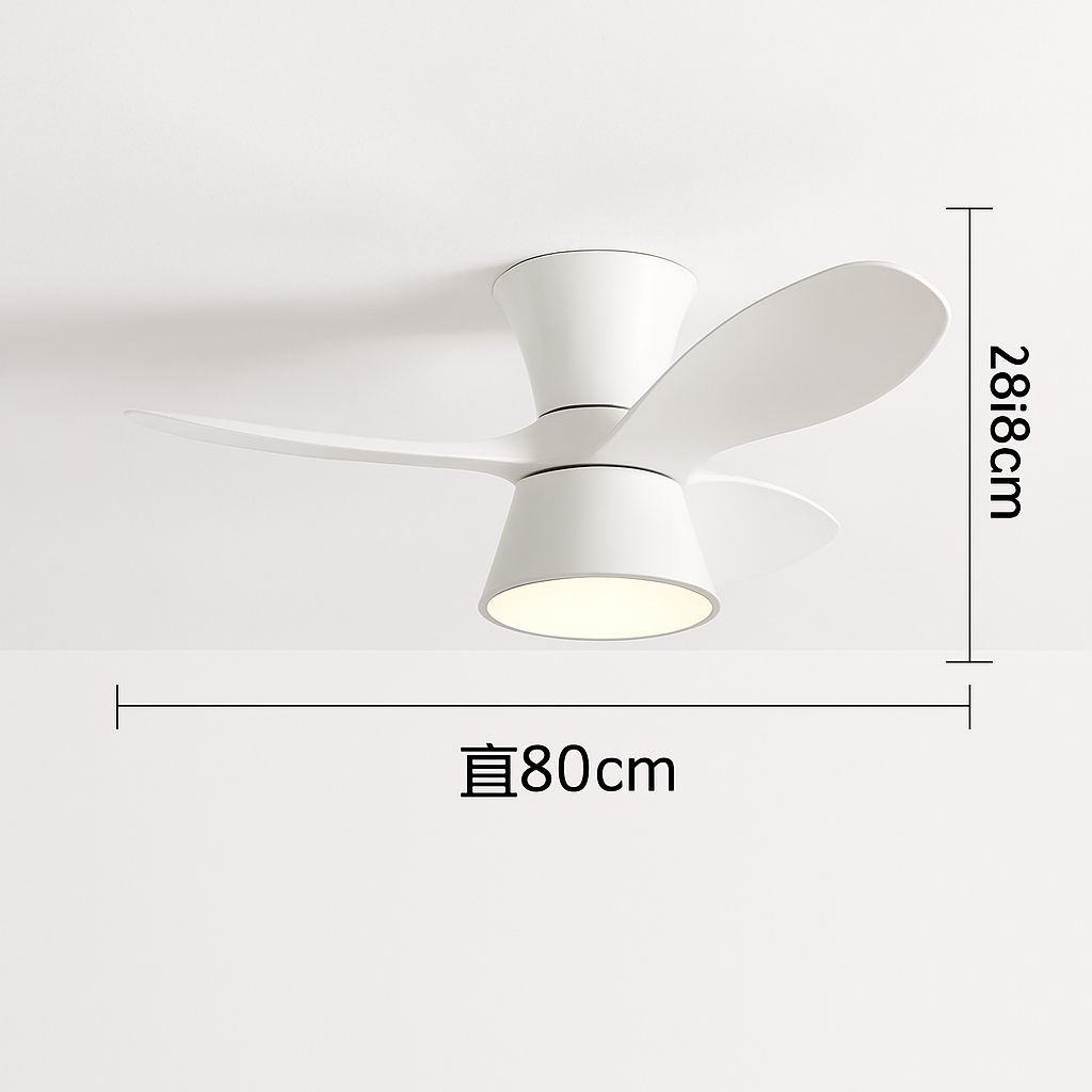 lampe de ventilateur nordique silencieuse et moderne pour restaurant
