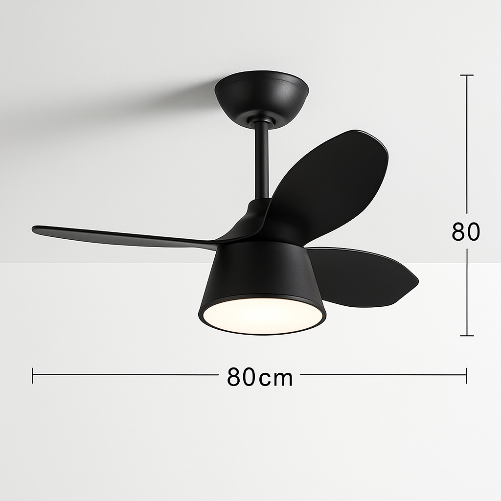 lampe de ventilateur nordique silencieuse et moderne pour restaurant