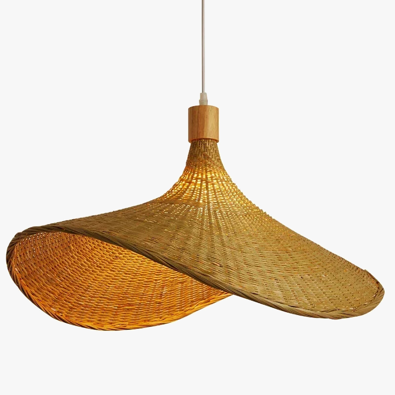 lampe en bambou style zen asiatique créatif pour décoration