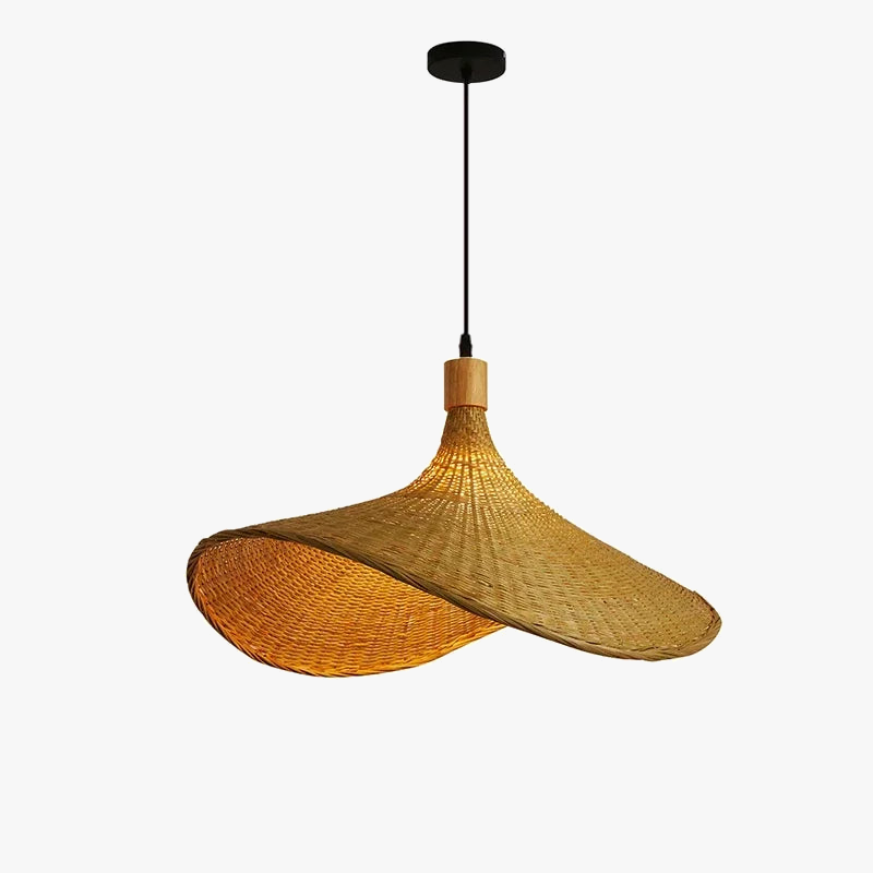 lampe en bambou style zen asiatique créatif pour décoration