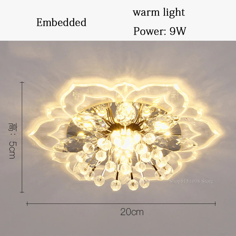 lampe en cristal fleurs lustre éclairage intérieur luminaires colorés