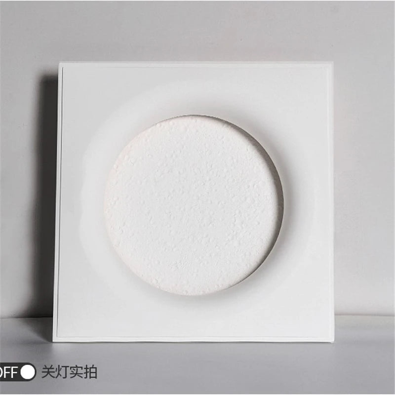 lampe en plâtre créative lune pour décoration murale