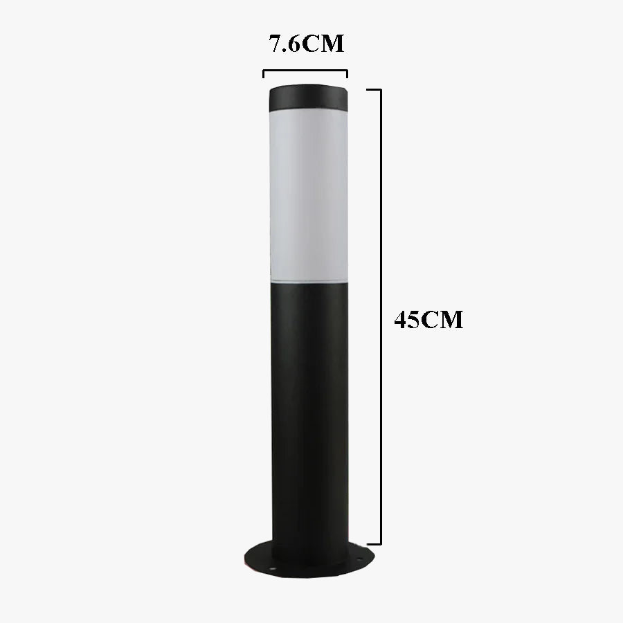 lampe extérieure en acier inoxydable pour jardin et allée