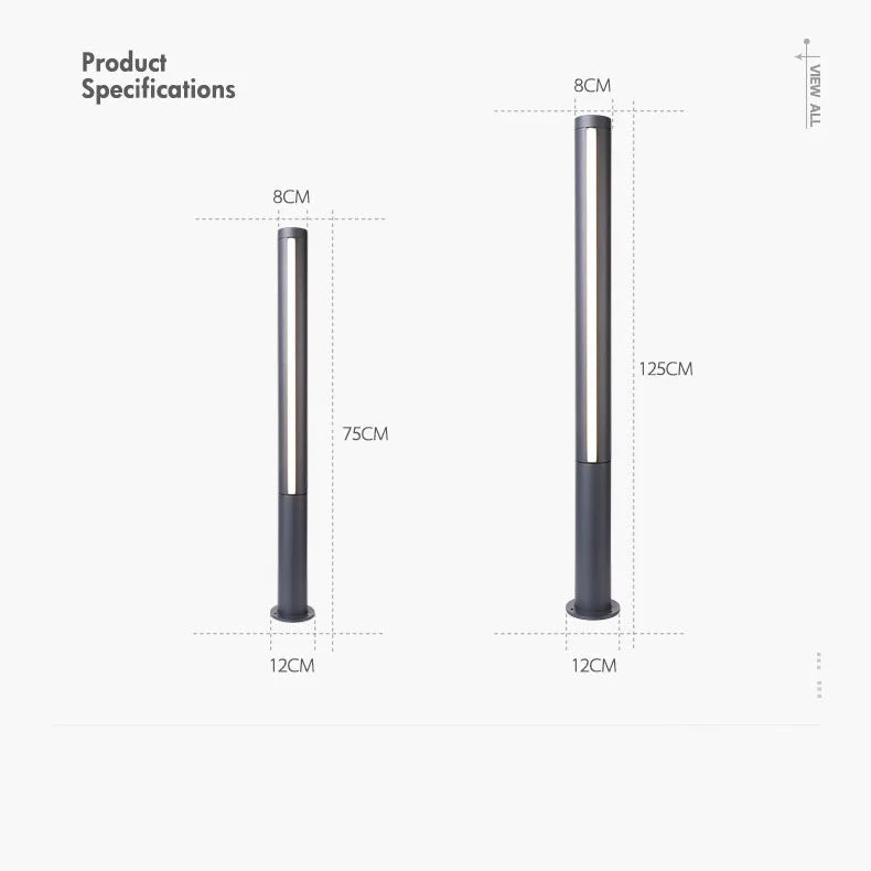 lampe extérieure led décorative étanche pour jardin et allée