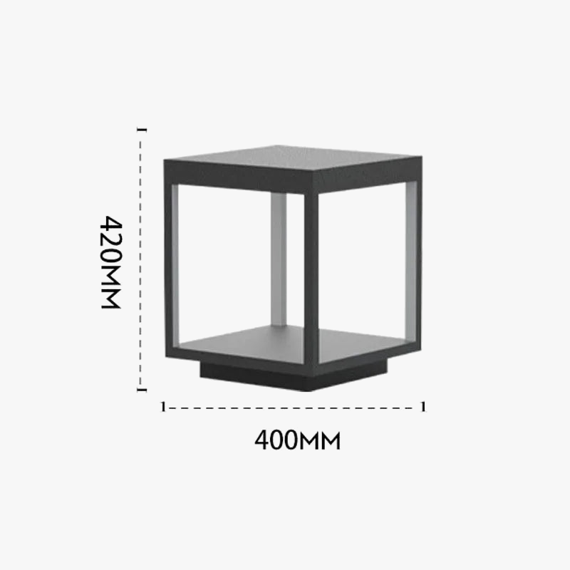 lampe extérieure led moderne et imperméable pour décoration jardin