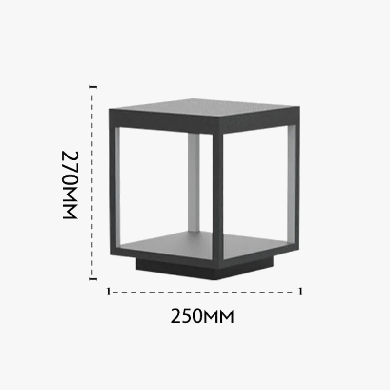 lampe extérieure led moderne et imperméable pour décoration jardin
