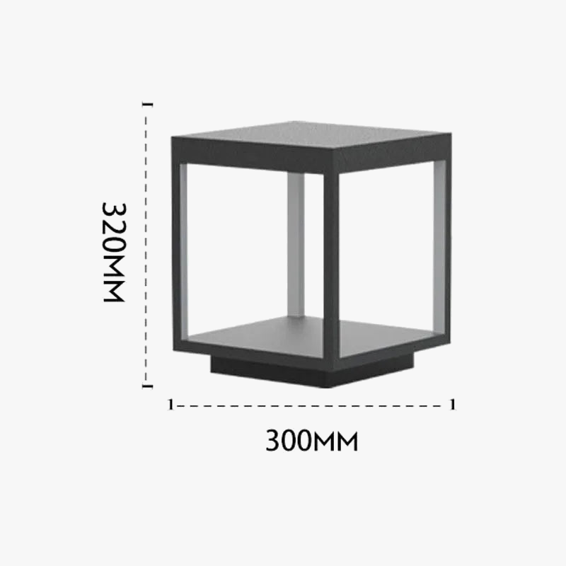 lampe extérieure led moderne et imperméable pour décoration jardin