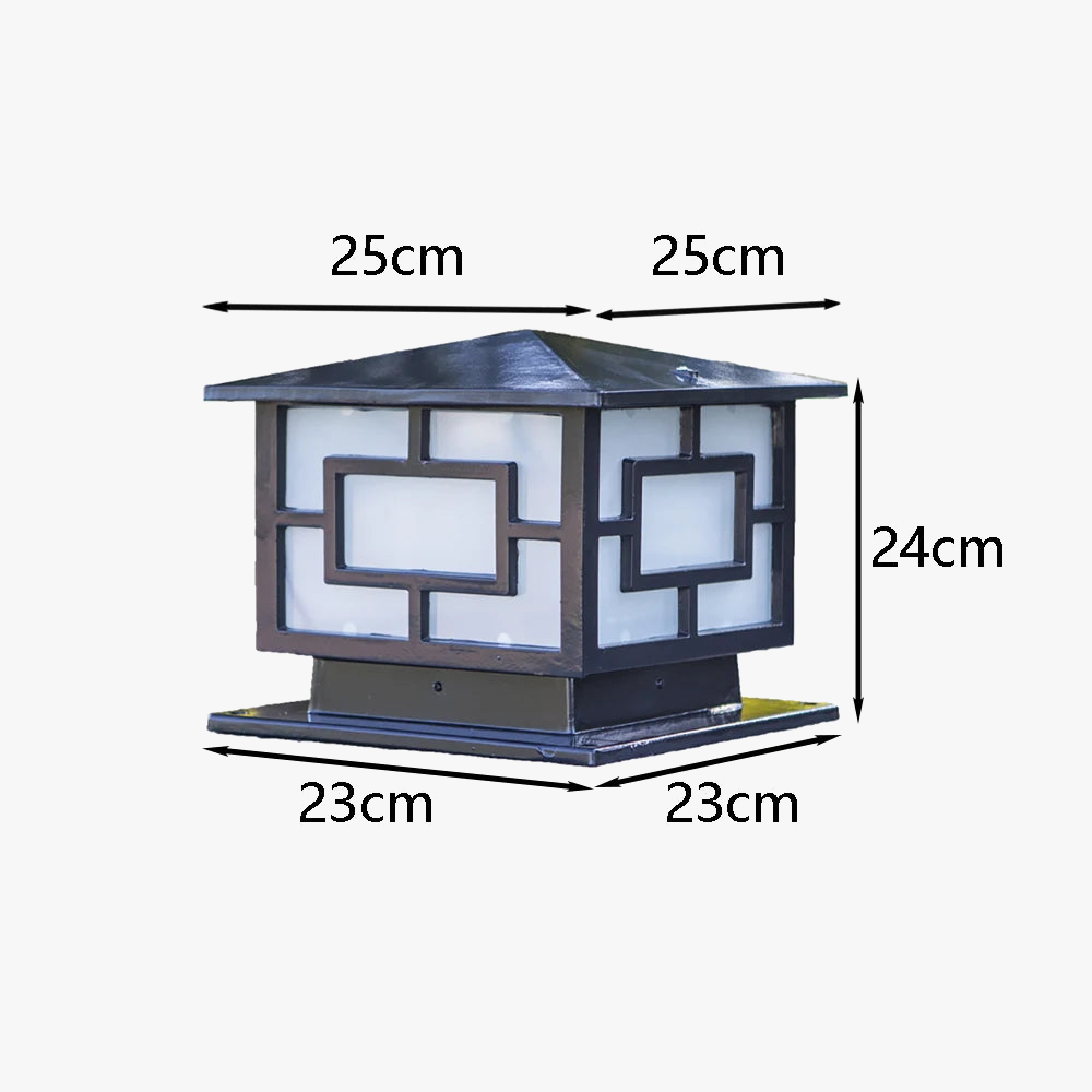 lampe extérieure rétro pour éclairage de jardin et chemin