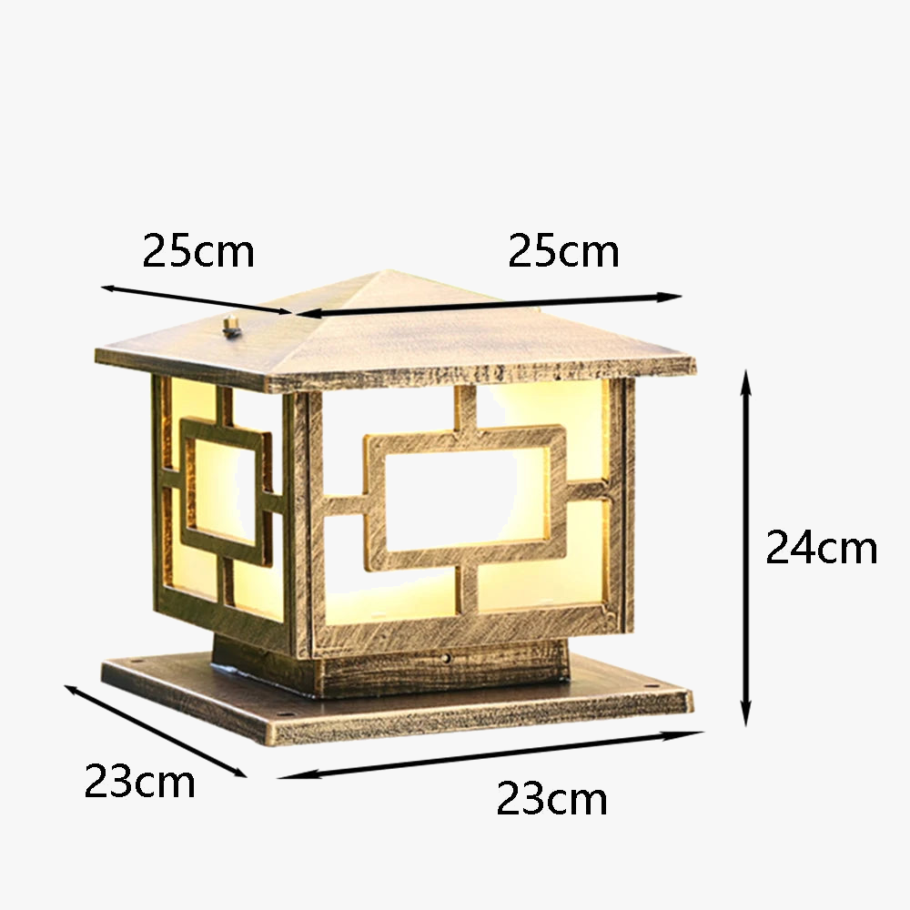 lampe extérieure rétro pour éclairage de jardin et chemin
