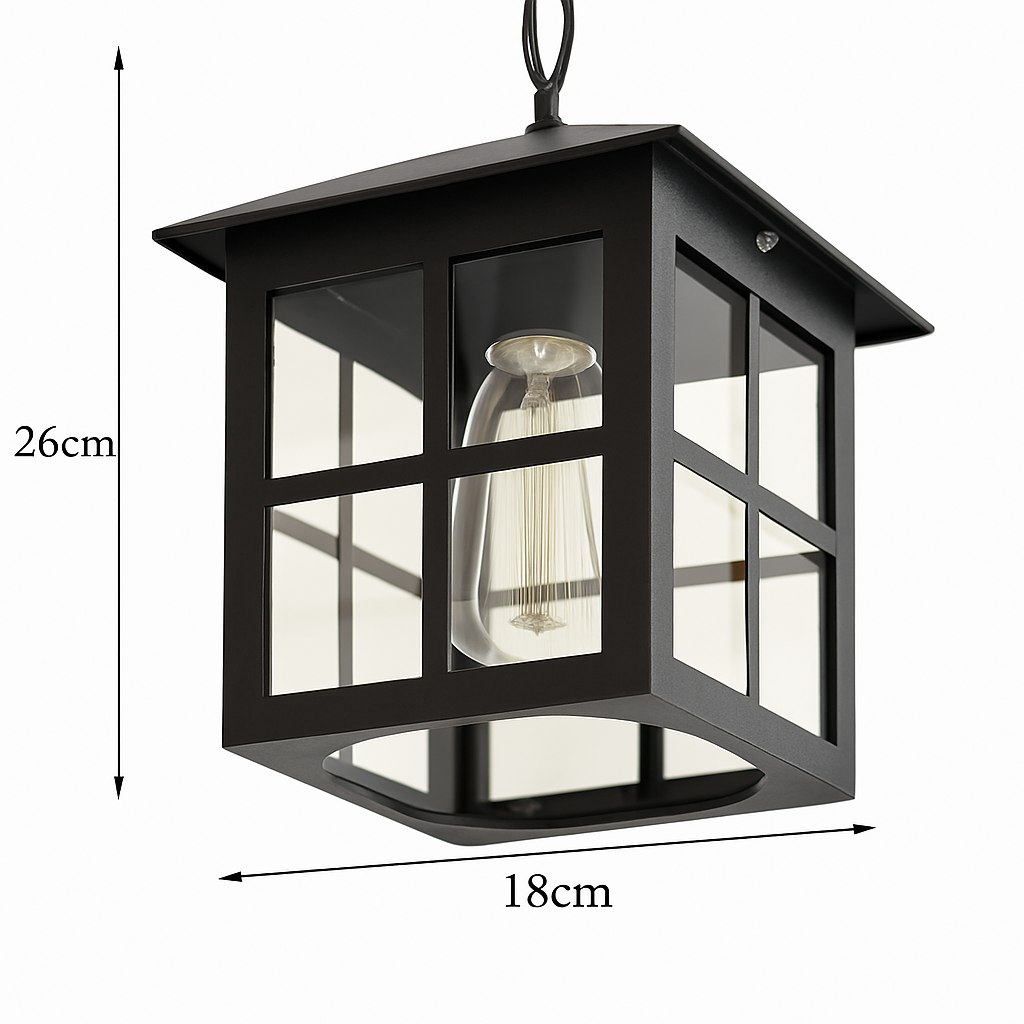 lampe extérieure suspendue étanche pour jardin et cour