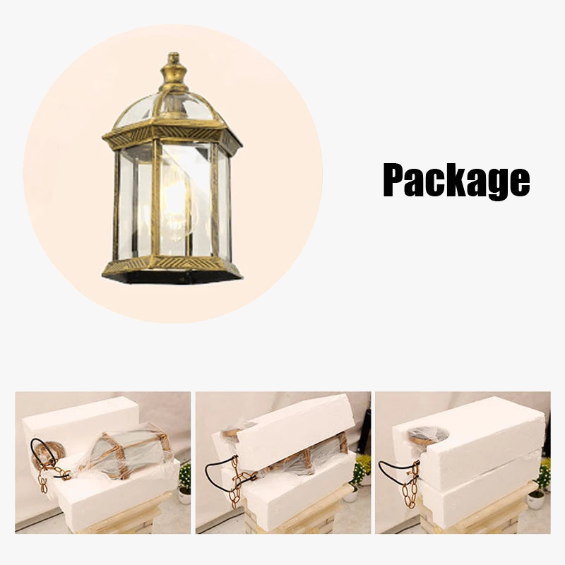 Lampe extérieure Suspension de jardin porte couloir balcon lampe suspendue lanterne étanche couloir allée cour plafonniers