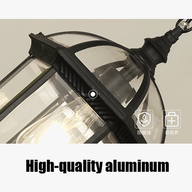 Lampe extérieure Suspension de jardin porte couloir balcon lampe suspendue lanterne étanche couloir allée cour plafonniers