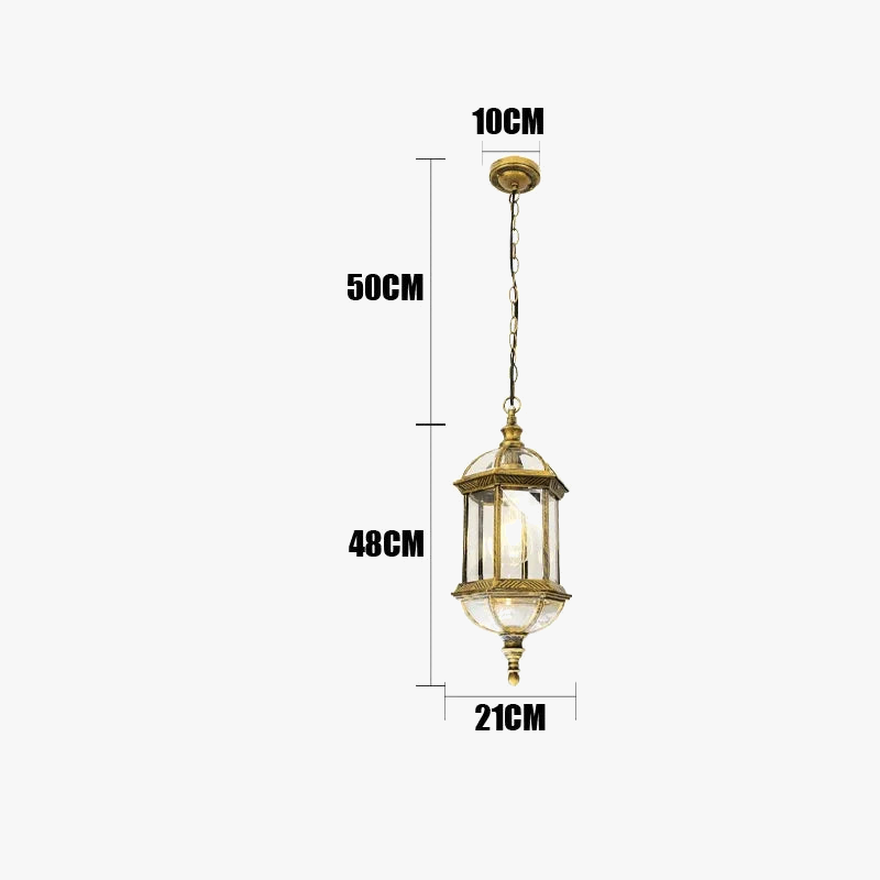 Lampe extérieure Suspension de jardin porte couloir balcon lampe suspendue lanterne étanche couloir allée cour plafonniers