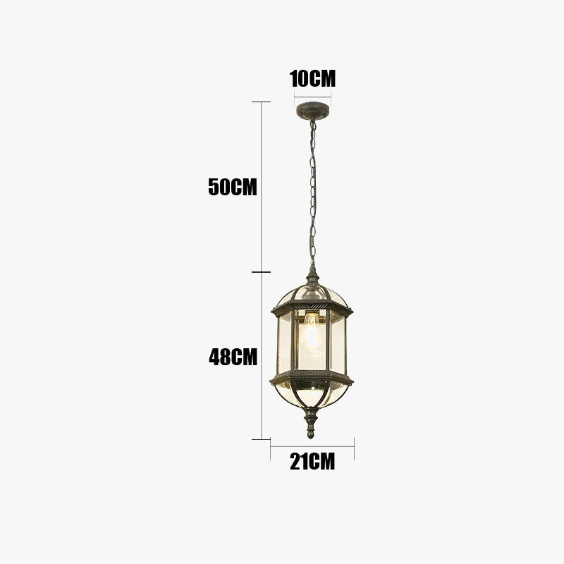 Lampe extérieure Suspension de jardin porte couloir balcon lampe suspendue lanterne étanche couloir allée cour plafonniers