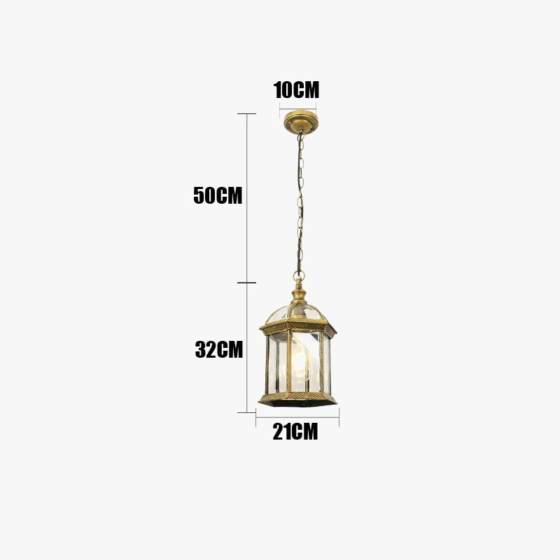 Lampe extérieure Suspension de jardin porte couloir balcon lampe suspendue lanterne étanche couloir allée cour plafonniers