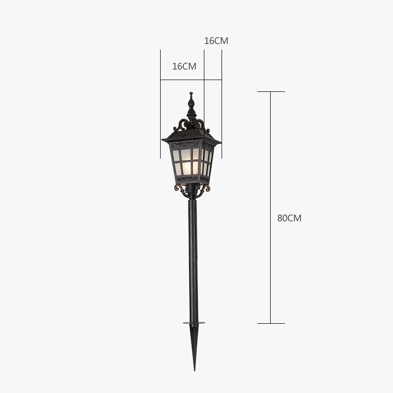 Lampe à gazon extérieure en aluminium porche jardin étanche réglable parc décoration cour pelouse paysage IP54 lumières pelouse lumière