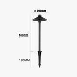 lampe LED champignon aluminium pour éclairage extérieur et jardin
