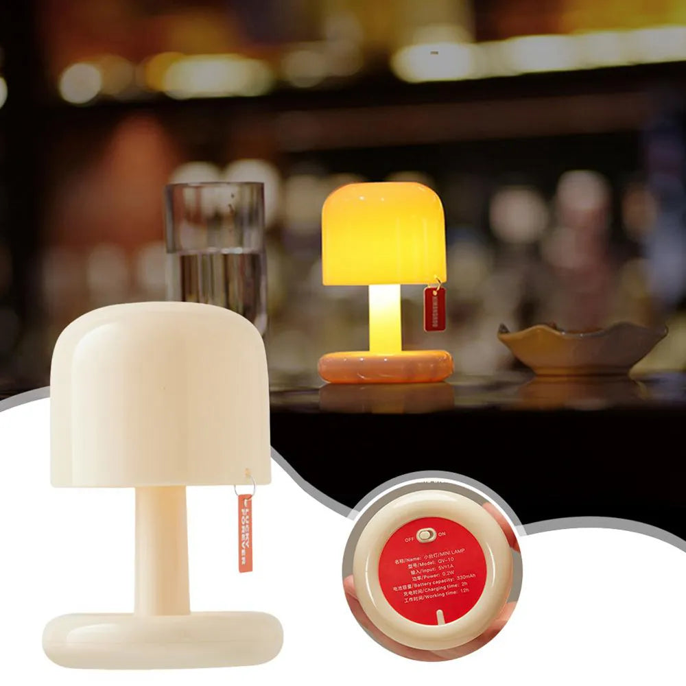 lampe led champignon veilleuse coucher soleil