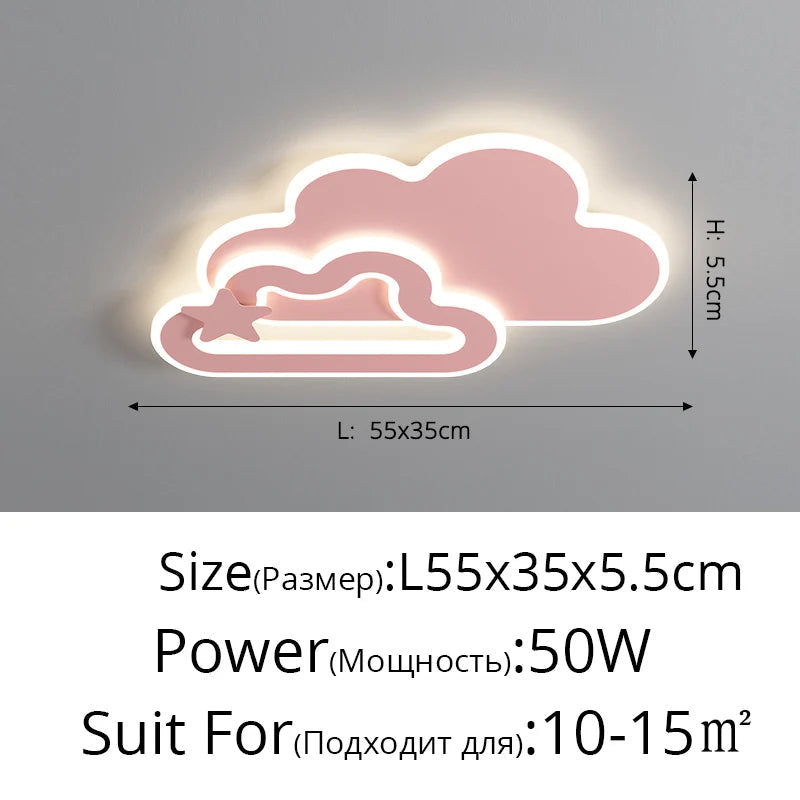 lampe led créative pour chambre d'enfant motif avion et nuages
