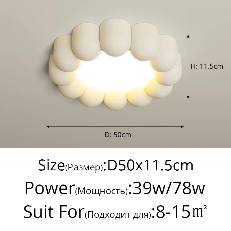 lampe à led de style crème pour protection des yeux