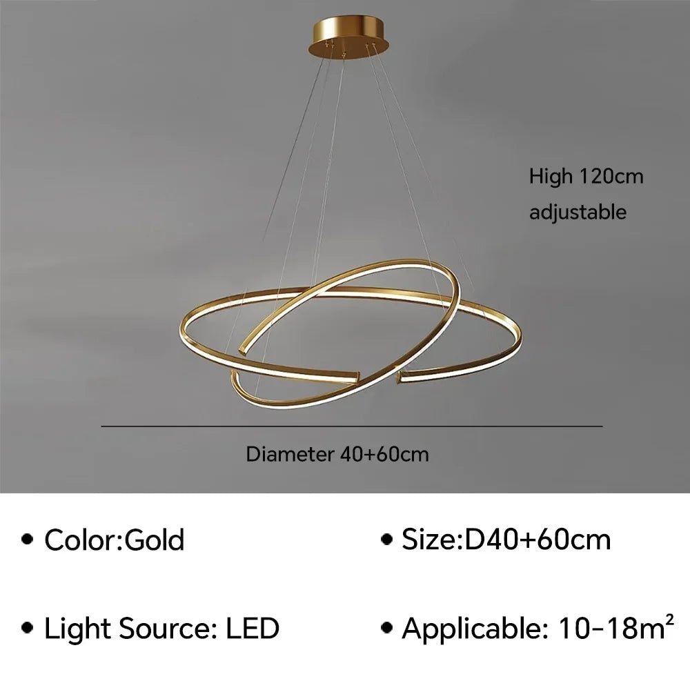lampe led design moderne à suspendre pour intérieur