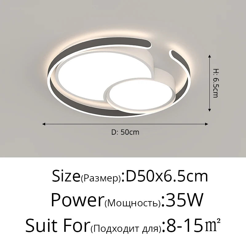 lampe led encastrée ronde simple pour maison moderne nordique