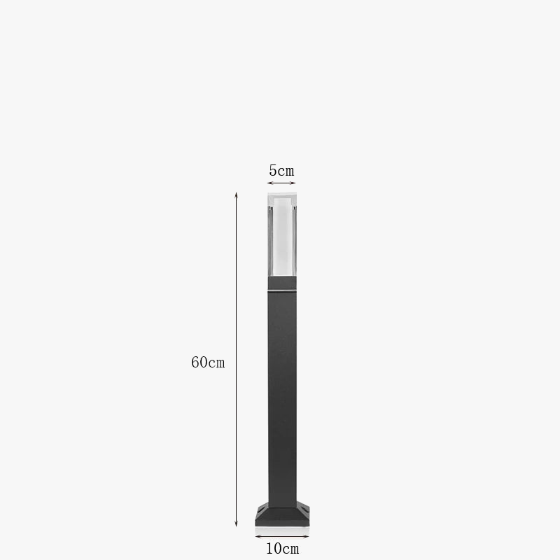 lampe led extérieure imperméable en aluminium pour jardin