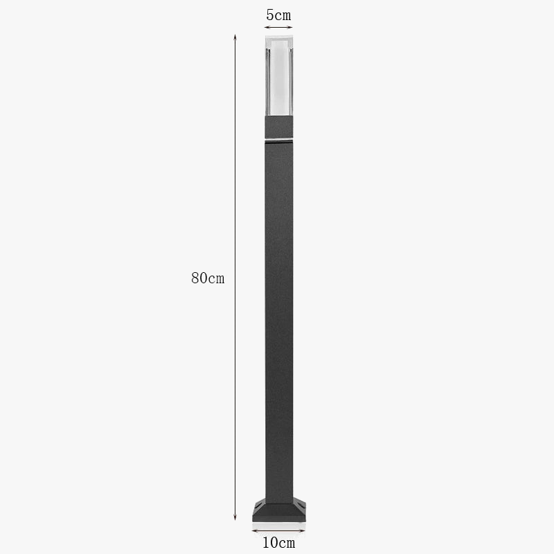 lampe led extérieure imperméable en aluminium pour jardin