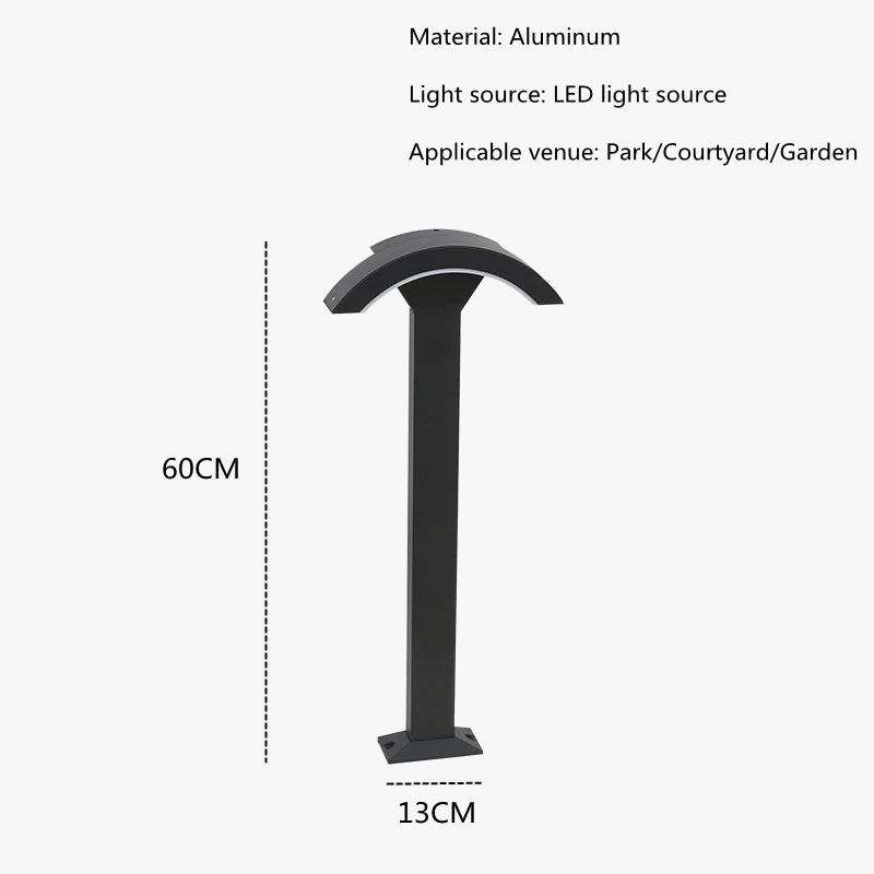lampe led extérieure moderne pour jardin et cour