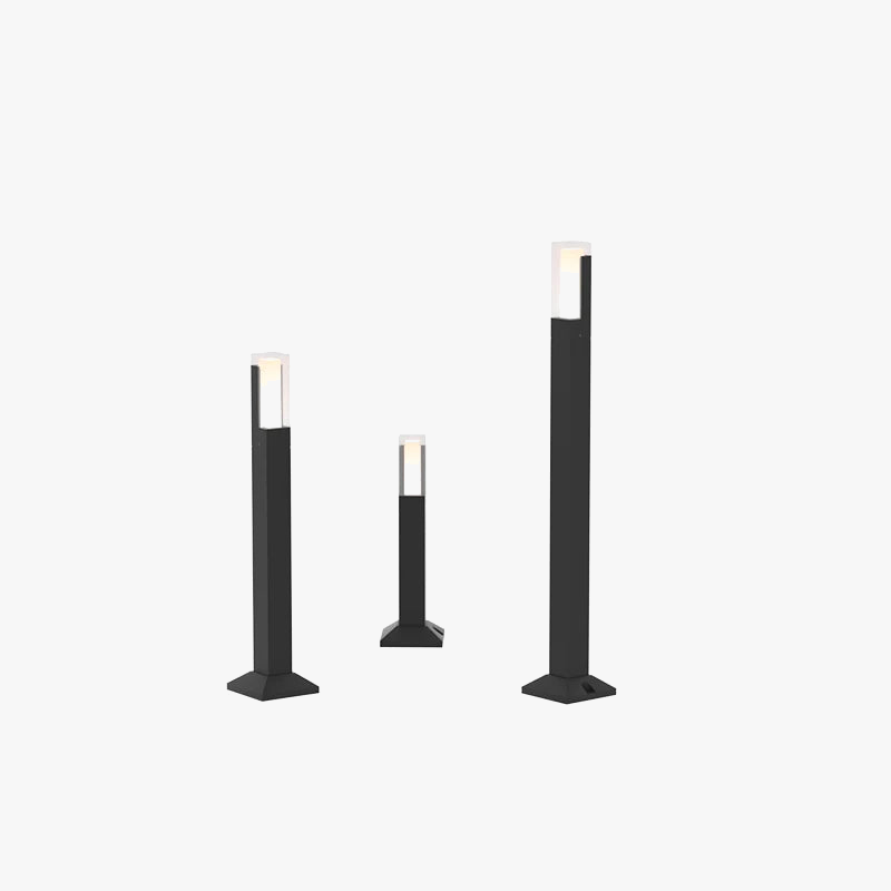 lampe led imperméable moderne pour extérieur en aluminium