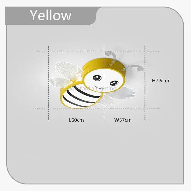 lampe led intelligente en forme d'abeille avec intensité réglable