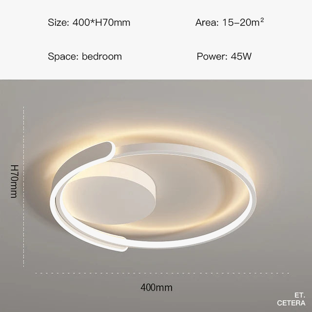 lampe led moderne en forme d'anneau pour intérieur