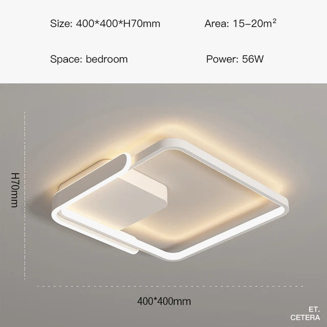 lampe led moderne en forme d'anneau pour intérieur