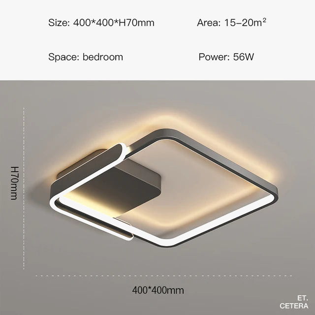 lampe led moderne en forme d'anneau pour intérieur