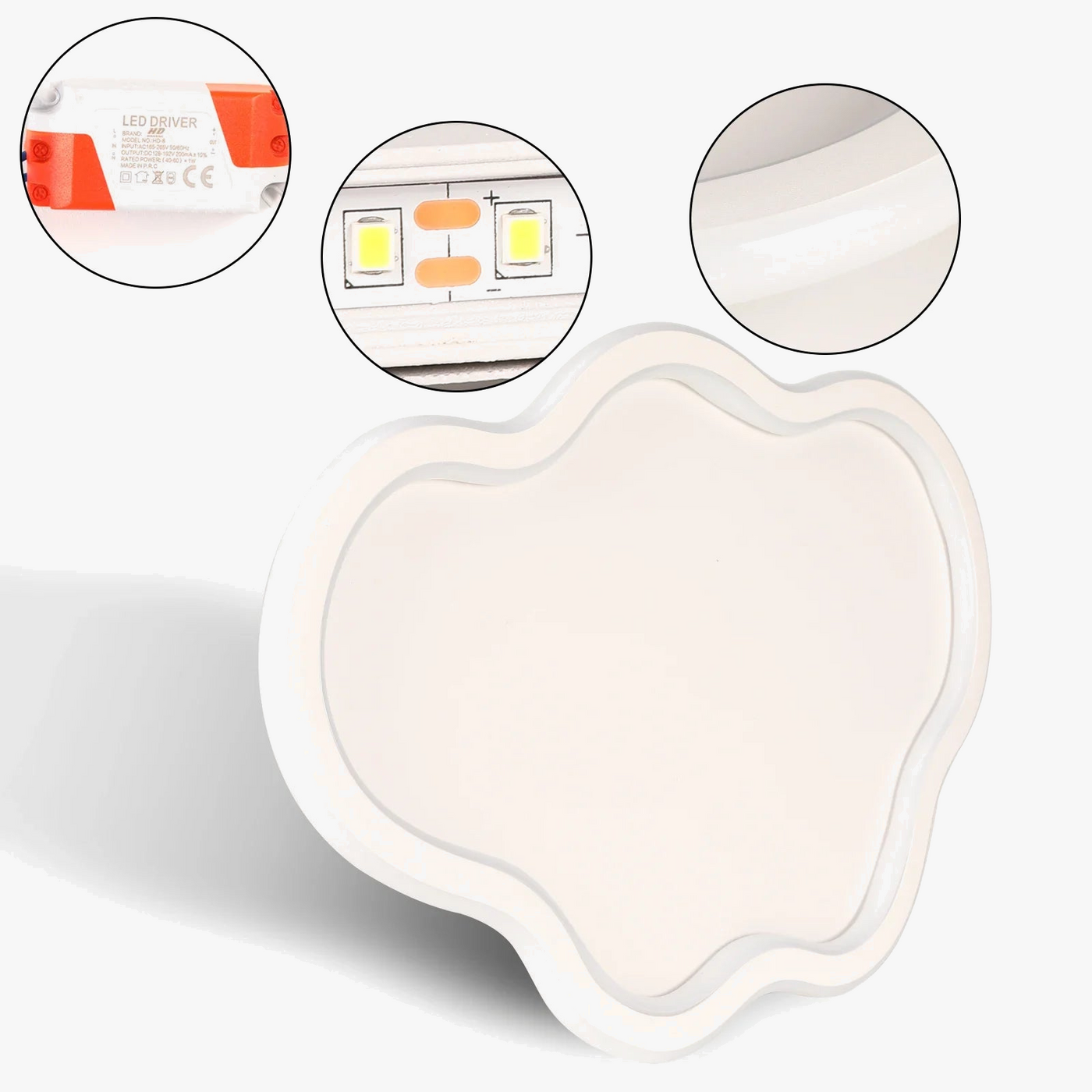 lampe led moderne en forme de nuage pour décoration d'enfants