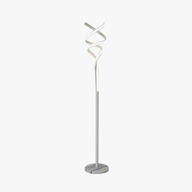 Lampadaire led moderne luxe spirale double télécommande gradation