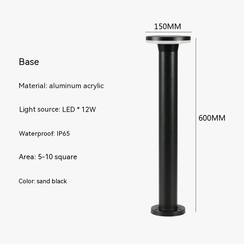 Lampe LED pour pelouse