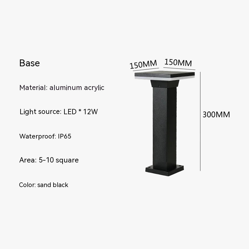 Lampe LED pour pelouse