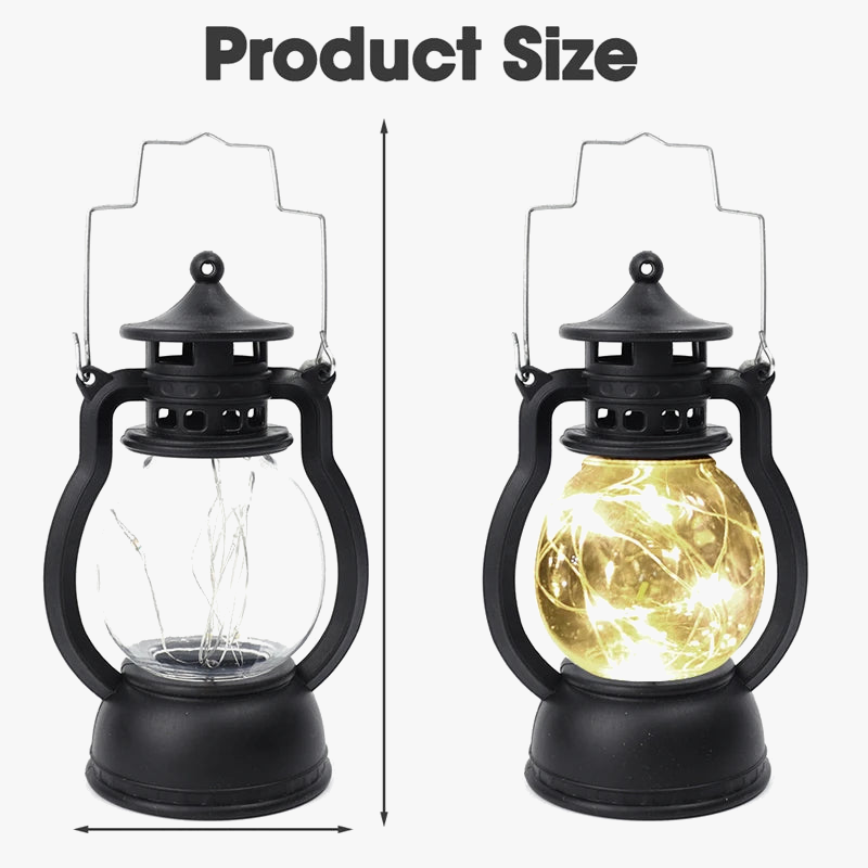 lampe led rétro portable avec flamme dynamique pour camping