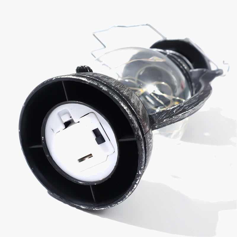 lampe led rétro portable avec flamme dynamique pour camping